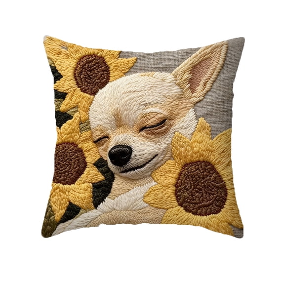 Cute Animals Print Throw Pillow Cover Soft Cushion Cases Holiday Farmhouse Home Decor for Sofa Bed Couch Porch, 18x21in