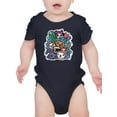 thumbnail image 1 of Cute Animals Sticker Style Bodysuit Infant -Image by Shutterstock,  18 Months, 1 of 4