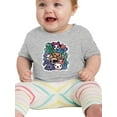 thumbnail image 1 of Cute Animals Sticker Style T-Shirt Infant -Image by Shutterstock,  6 Months, 1 of 4
