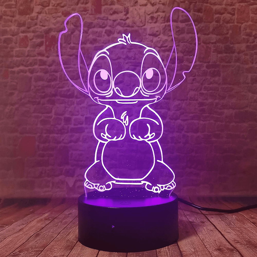 Stitch Santa Claus 3D Led Lamp - PictyourLamp