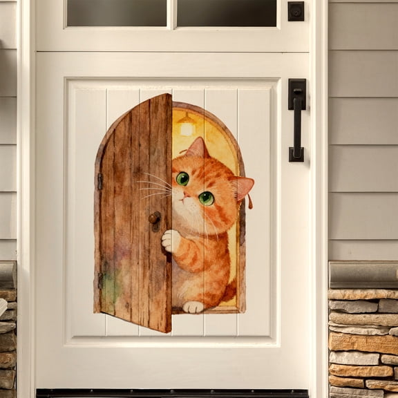 Cute Animals Wall Stickers, Waterproof PVC Wall Decals, Adhesive Removable Wall Art for Living Room Bedroom Bathroom Nursery Decor, Easter Spring Theme Home Decorations, Easy to Apply and Reposition