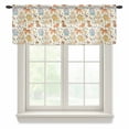 thumbnail image 1 of Cute Animals Zoo Valance Curtains for Kitchen/Living Room/Bathroom/Bedroom Window, Rod Pocket Small Topper Half Short Window Curtains Voile Sheer Scarf, Cartoon Funny Elephant Tiger 60"x18", 1 of 8
