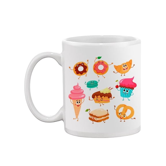 Cute Animated Desserts  Mug Unisex's -Image by Shutterstock