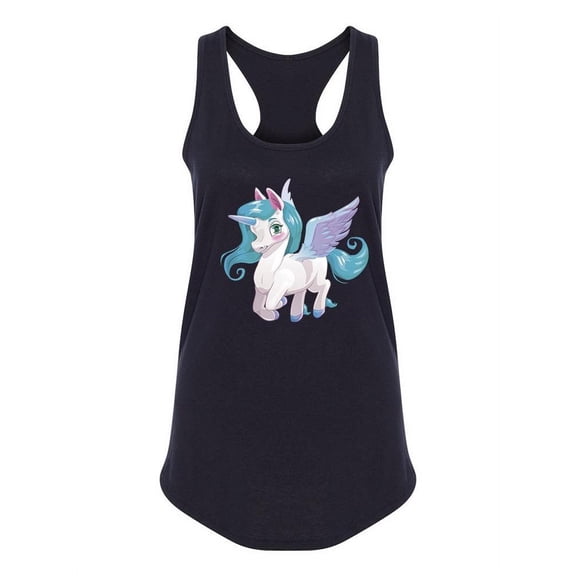 Cute Animated Pegasus Tank Women -Image by Shutterstock, Female XX-Large
