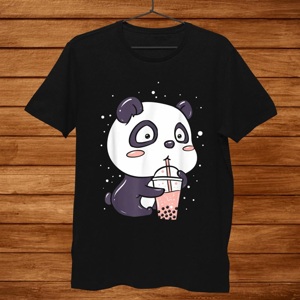 Cute Anime Panda Is Drinking Boba Bubble Tea L Funny Kawaii Shirt Gift ...