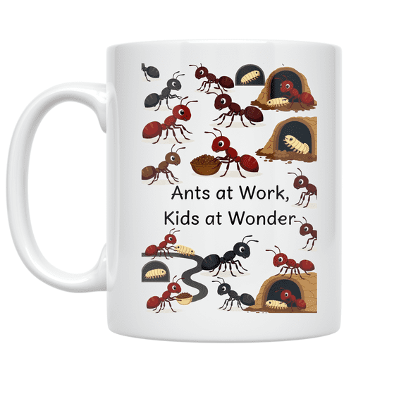 Cute Ant Design - Kids at Wonder - 11 oz Ceramic Coffee Mug