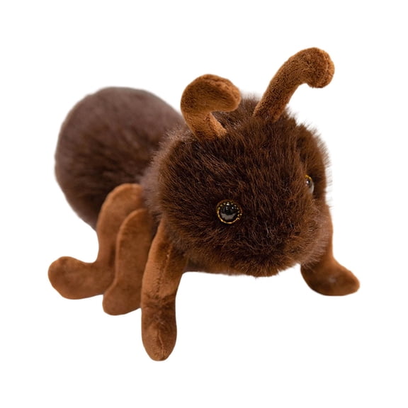 Cute Ant Stuffed Fuzzy - 9 inch Soft Ant Animal Plush Toys Fluffy Ant Plushie Toy Gift for All in Birthday(Brown)