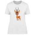 thumbnail image 1 of Cute Antelope Cartoon T-Shirt Women -Image by Shutterstock, Female XX-Large, 1 of 2