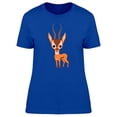 thumbnail image 1 of Cute Antelope Cartoon T-Shirt Women -Image by Shutterstock, Female x-Large, 1 of 2