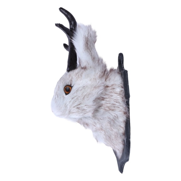 Cute Antlers Head Statue Home Decorations Taxidermy Sculpture Figurines Deer Horn Wall Hook