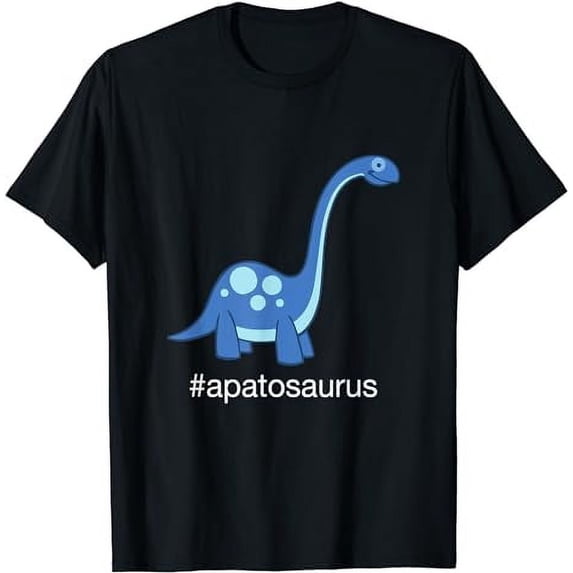 Cute Apatosaurus Hashtag Design T-Shirt