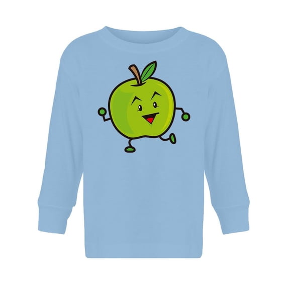 Cute Apple Character Long Sleeve Toddler -Image by Shutterstock, 4 Toddler