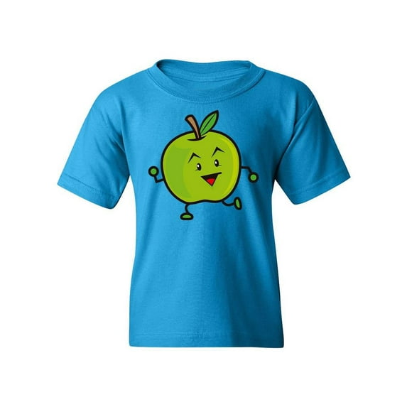 Cute Apple Character T-Shirt Juniors -Image by Shutterstock, x-Large
