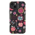 thumbnail image 1 of Cute Apple & Floral Pattern Phone Case, “Sweet Like Me” Text with Butterflies & Hearts, Fun Colorful Protective Cover for iPhone 16 15 14 13 12 11, 1 of 6