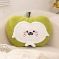 thumbnail image 1 of Cute Apple Leopard Seal Plush Pillow Green Cushion For S & Teens Home Decor, Bedroom Living Room Decorative Throw Pillow Stuffed Animal Plushie Soft Comfortable Decorative, 1 of 7