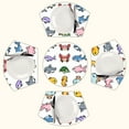 thumbnail image 1 of Cute Aquatic Animals Round Table Placemats Set Of 5 Wedge Table Mats Washable Heat Resistant Place Mat For Dining Table Kitchen Farmhouse Restaurant, 1 of 6