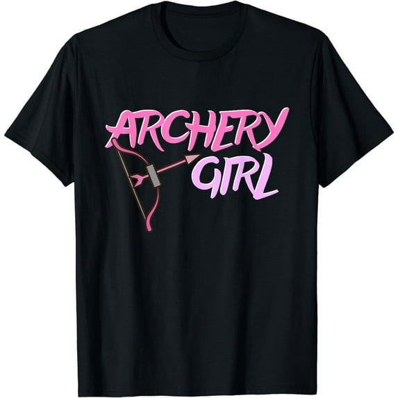 Cute Archery Girl Bow And Arrow Girly Sports Gift T-Shirt