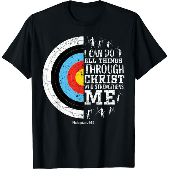Cute Archery Shirts Women Teen Girls Gifts Men Boys T-Shirt Black Medium