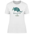 thumbnail image 1 of Cute Armadillo Boho Cartoon T-Shirt Women -Image by Shutterstock, Female XX-Large, 1 of 2