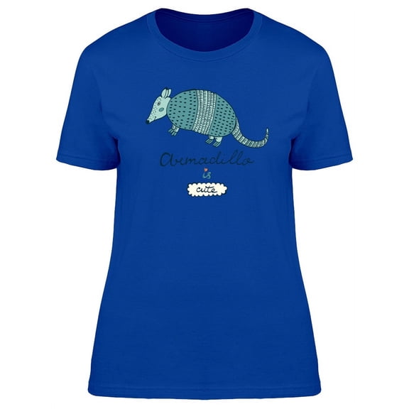 Cute Armadillo Boho Cartoon T-Shirt Women -Image by Shutterstock, Female x-Large