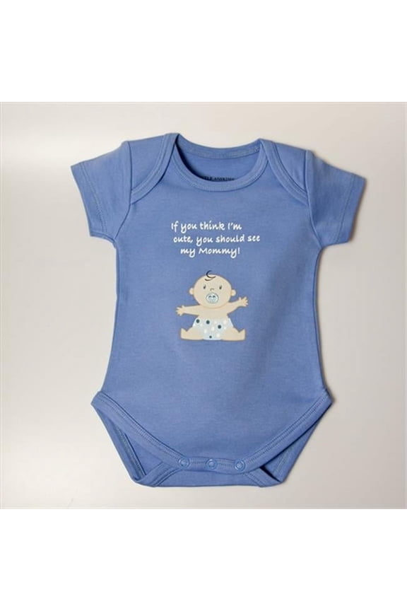 Cute As Mommy Boy Bodysuit - Blue- 0-3 Months