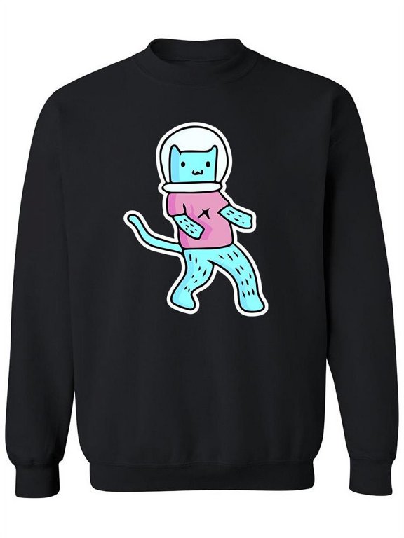 Cute Astrocat Sweatshirt Women -Image by Shutterstock, Female x-Large