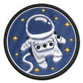 thumbnail image 1 of Cute Astronaut in Space with Stars Applique Multi-Color Embroidered Hook & Loop Patch - 3 Inch Medium, 1 of 5
