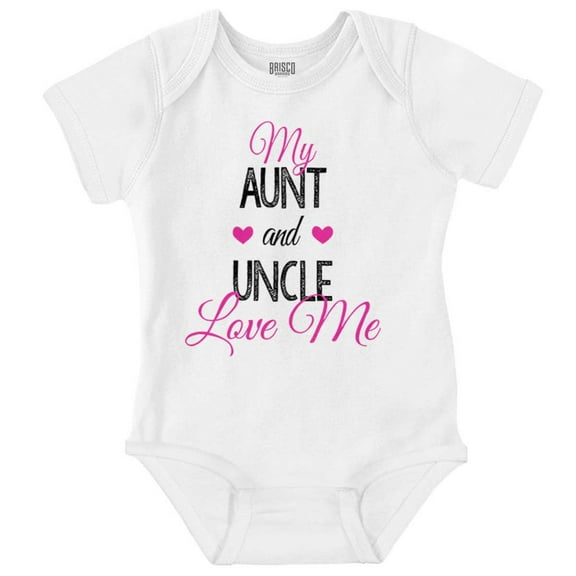 Cute Auntie Uncle Present Loved Niece Bodysuit Jumper Girls Infant Baby Brisco Brands 12M