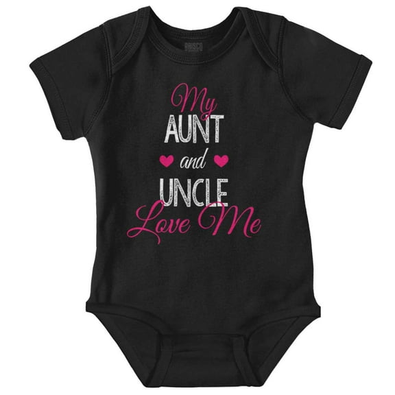 Cute Auntie Uncle Present Loved Niece Bodysuit Jumper Girls Infant Baby Brisco Brands NB