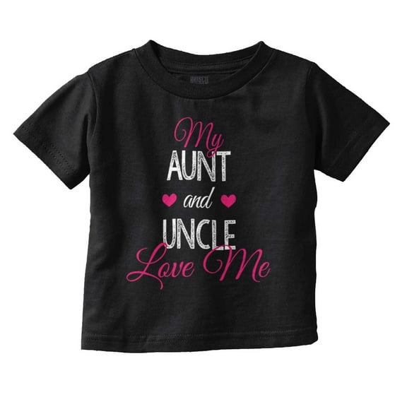 Cute Auntie Uncle Present Loved Niece Youth T Shirt Tee Girls Infant Toddler Brisco Brands 6M