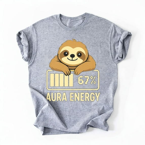 Cute Aura Energy at 67 Funny Six Seven Meme Gen Alpha Slang T-Shirt, Multicolors, Size S-5XL