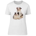 thumbnail image 1 of Cute Australian Shepherd Puppies T-Shirt Women -Image by Shutterstock, Female Large, 1 of 4