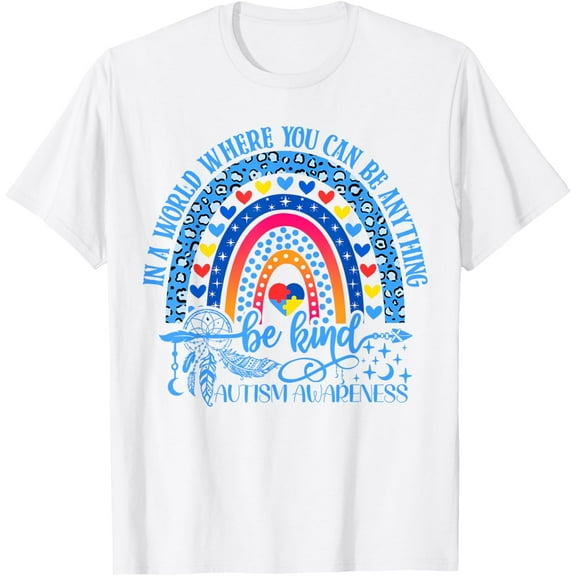 Cute Autism Mom Women Men Autism Awareness Be Kind Support T-Shirt