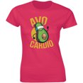 thumbnail image 1 of Cute Avocado Avo-Cardio Workout Pun Slogan Joke Healthy Eating Women's T-Shirt, 1 of 4