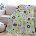 thumbnail image 1 of Cute Avocado Blanket - Ultra Soft Cartoon Avocado Throw Blanket for All Season - Avocado Decor for Daycare/Infant/Stroller - Avocado Gift Ideas for Toddlers Boys Girls,30"x40"-Toddlers/Crib Size, 1 of 6
