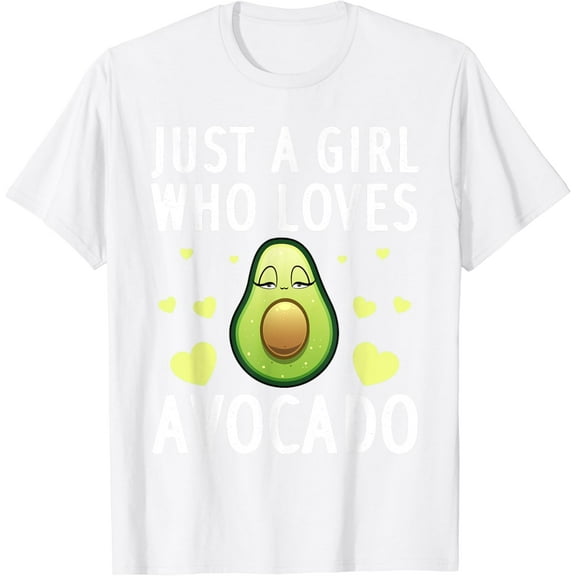 Cute Avocado Design For Girls Women Kids Pear Avocado Lovers T-Shirt
