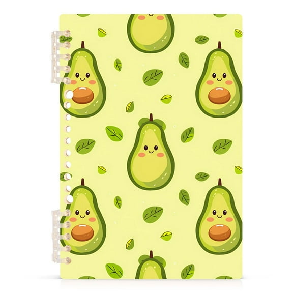 Cute Avocado Fruit Spiral Journal Notebook College Ruled Notebook 8.3" x 5.7" A5 Lined Thick Paper Page