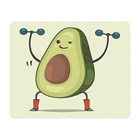 Cute Avocado Mouse Pad Gaming Mousepad 9.84"(L) x 7.87"(W)