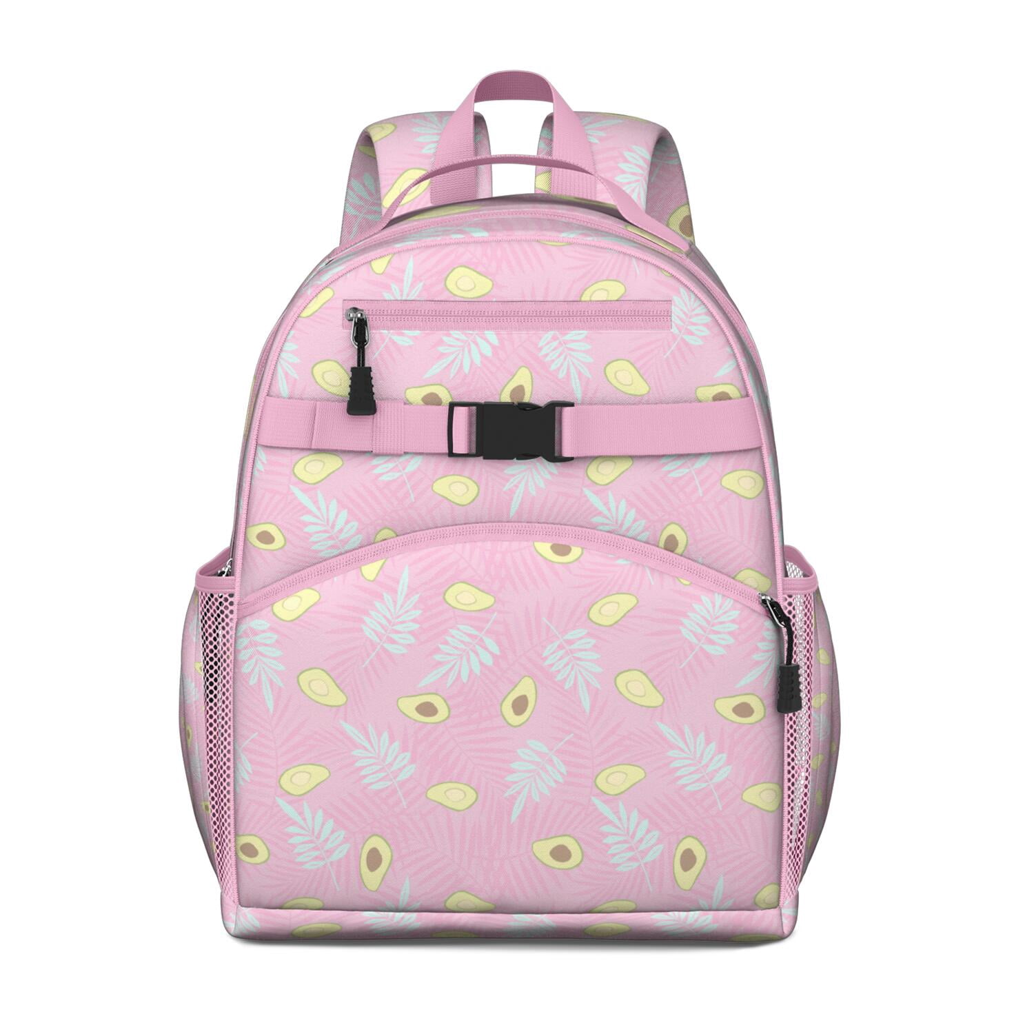 8416 Cute Avocado Fashion Backpack Purse Travel College Shoulder Bags Cute Avocado Pattern Backpack - Waterproof Lightweight Book  main image 3