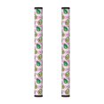 Cute Avocado Pink Stripe Refrigerator Door Handle Covers Set of 2