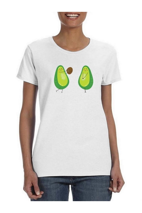 Cute Avocados T-Shirt Women -Smartprints Designs, Female Small