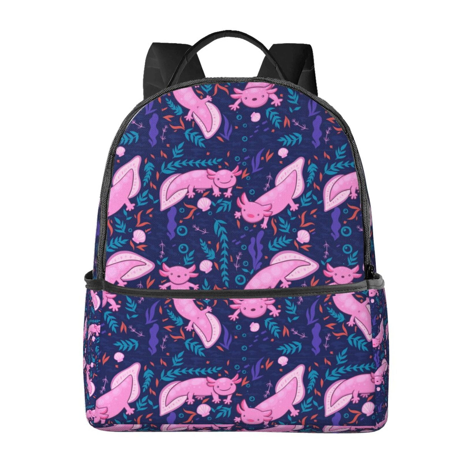 Kawaii buy axolotl Duffle bag, pink kawaii axolotl, cute axolotl bag, pink axolotl duffle bag