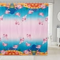 thumbnail image 1 of Cute Axolotl Kids Shower Curtains,Cartoon Salamander Ocean Animals Bathroom Curtains for Boys Girls Adults,Coral Seaweed Marine Pink Blue Chic Waterproof Curtains,12 Hooks Suits,72" W x 72" L, 1 of 6