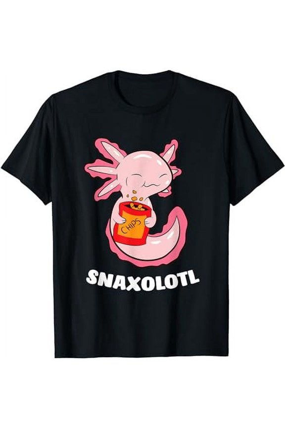 Cute Axolotl Lover Snaxolotl Kawaii Axolotl Food Sweets T-Shirt