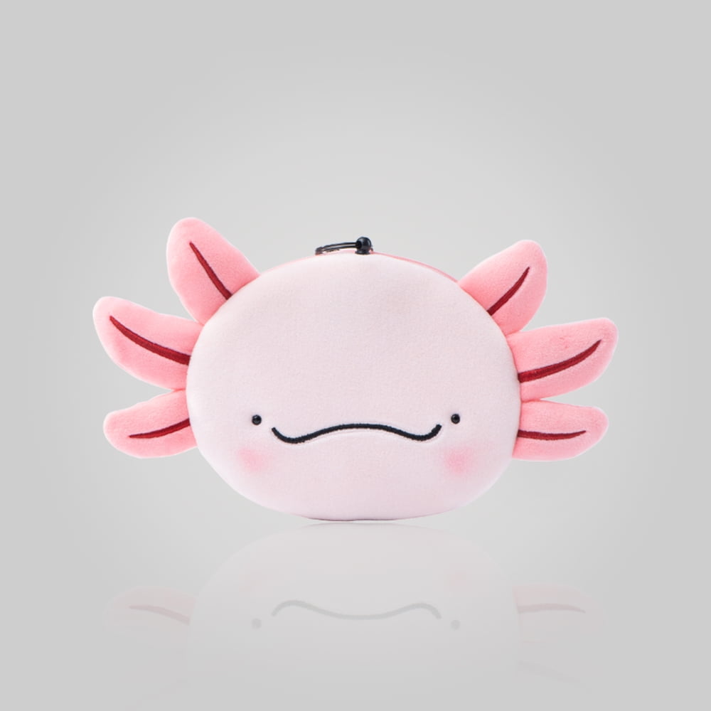 Cute Axolotl Plush Mini Coin Purse Wallet Cartoon Animal