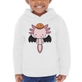 thumbnail image 1 of Cute Axolotl W Bat Costume Hoodie Toddler -Image by Shutterstock,  4 Toddler, 1 of 4