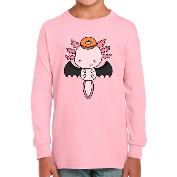 Cute Axolotl W Bat Costume Long Sleeve Toddler -Image by Shutterstock, 5 Toddler