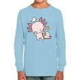 thumbnail image 1 of Cute Axolotl W Candy Long Sleeve Toddler -Image by Shutterstock,  5 Toddler, 1 of 4