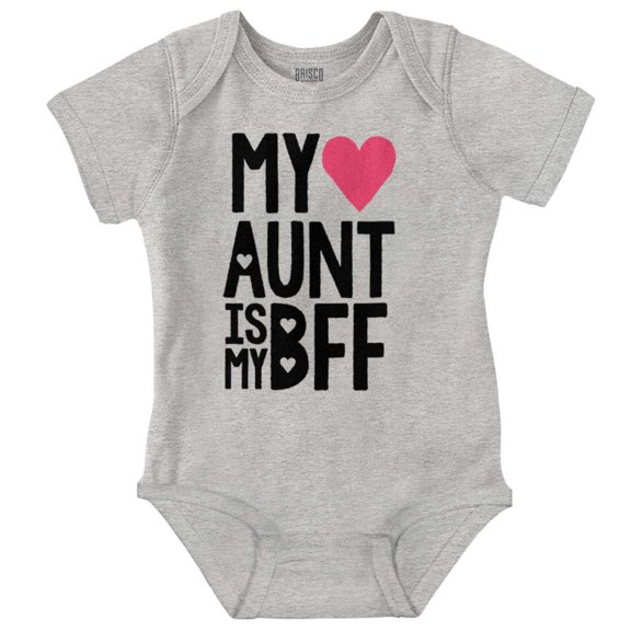 Cute BFF Niece Aunt Best Auntie Ever Bodysuit Jumper Girls Infant Baby Brisco Brands 6M