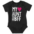 thumbnail image 1 of Cute BFF Niece Aunt Best Auntie Ever Bodysuit Jumper Girls Infant Baby Brisco Brands NB, 1 of 6